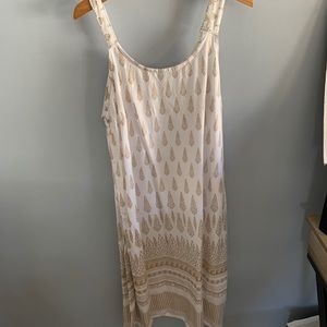 Gold patterned dress